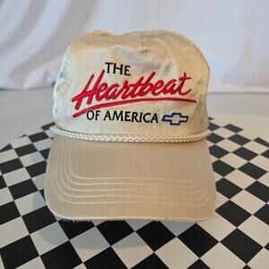 Chevrolet Heartbeat of America Satin Rope Snapback Hat Cream GM